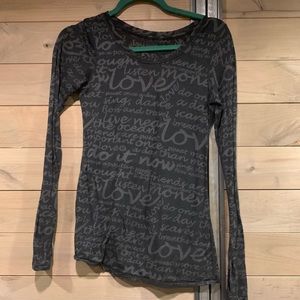 Lululemon burn out long sleeve